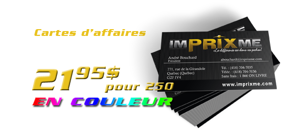 promo rabais sur cartes d?affaires